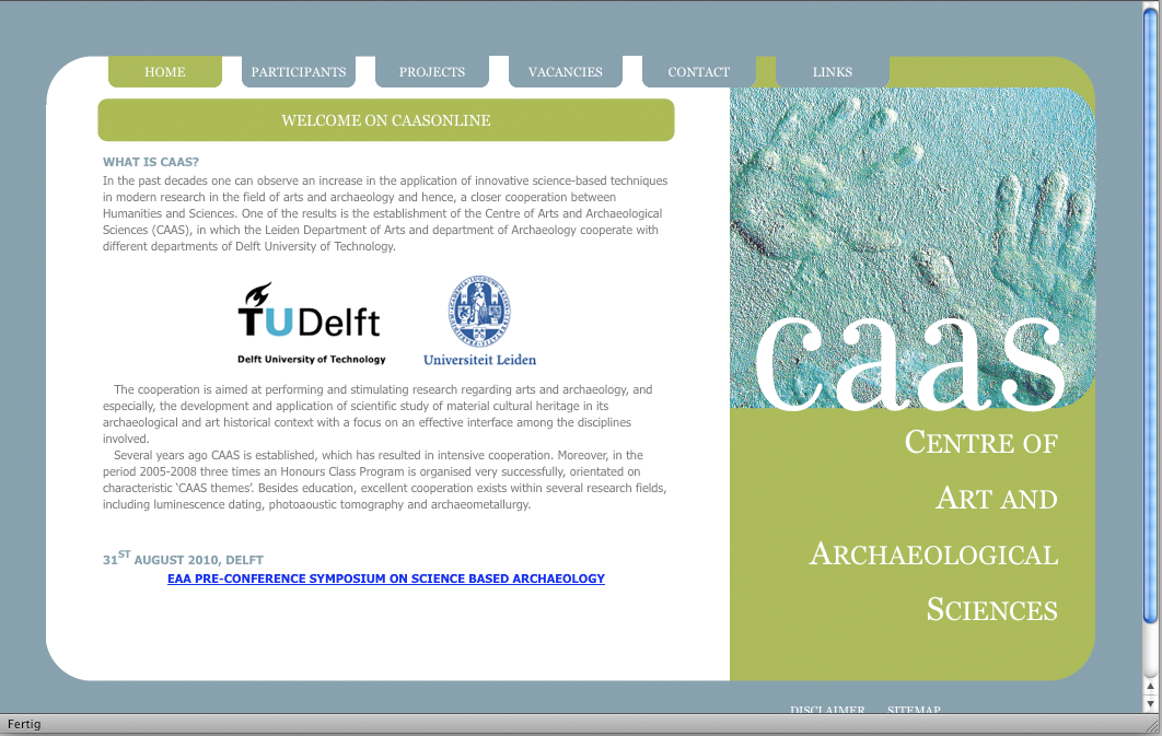 CAAS-Projektwebsite