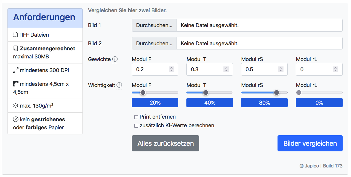 Papiervergleich  paper identification